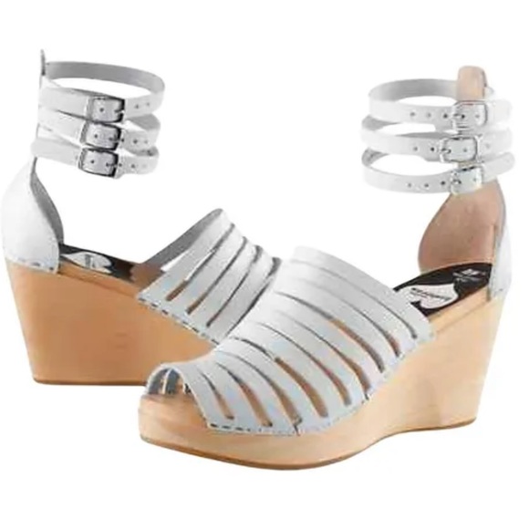 Swedish Hasbeens Shoes - Swedish Hasbeens Strappy Wedge